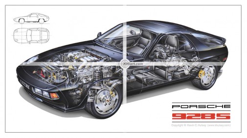 Porsche 928 Cutaway