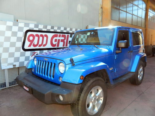 jeep wrangler Jk powered by 9000 giri