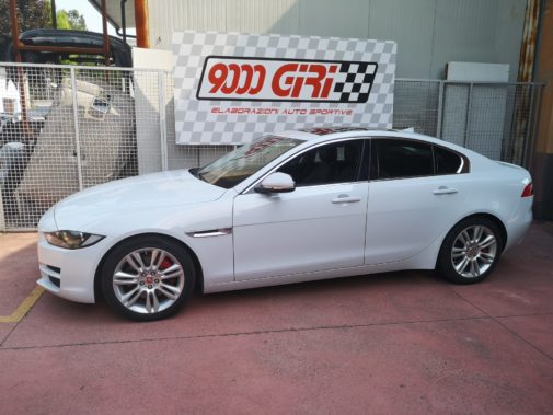 Jaguar Xe powered by 9000 Giri