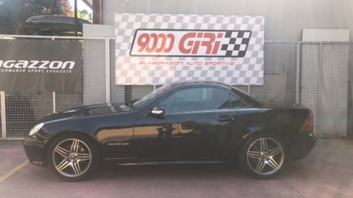 Mercedes Slk 200 kompressor powered by 9000 Giri