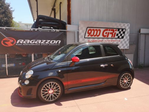 Terminale di scarico sportivo duplex Fiat 500 Abarth 595