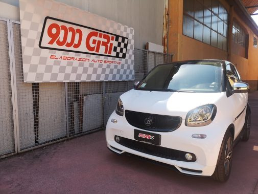 Smart 453 Fortwo modifica assetto con distanziali 16 mm Simoni Racing