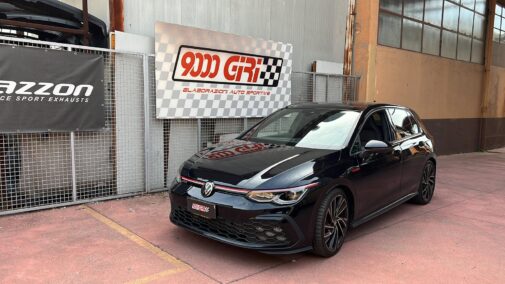 Linea di scarico Ragazzon montata su Vw Golf 8 Gti