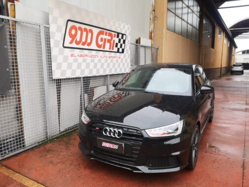 Tubo centrale di scarico diretto gr N Ragazzon montato su Audi S1