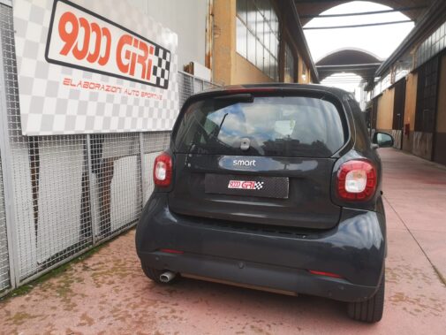 Rimappatura centralina elettronica + filtro aria bmc effettuati su Smart Fortwo 453 0.9 tb