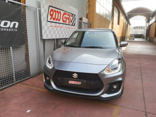 Terminale sportivo omologato Ragazzon + centrale diretto gr N montati su Suzuki Swift Sport Hybrid