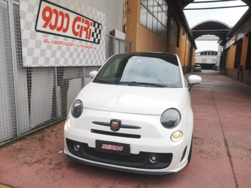 Messa a punto motore + rimappatura centralina elettronica + terminale sportivo Inoxcar Fiat 500 Abarth 595