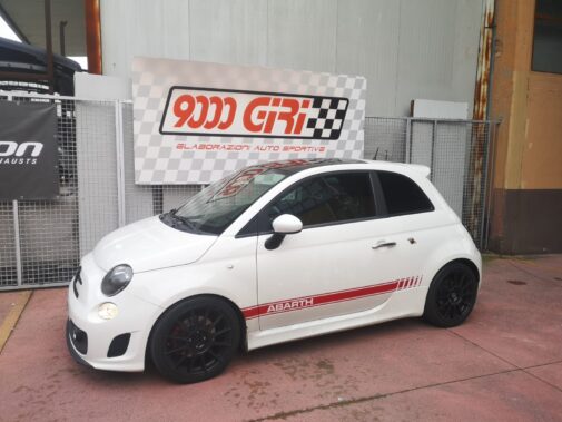 Messa a punto motore + rimappatura centralina elettronica + terminale sportivo Inoxcar Fiat 500 Abarth 595