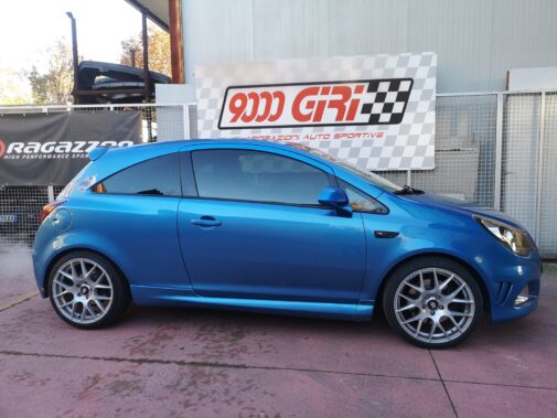 Opel Corsa Opc con rimappatura centralina elettronica + linea di scarico realizzata artigianalmente by 9000 giri + kit aspirazione diretta Bmc