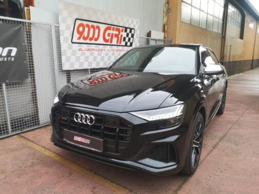 Linea di scarico completa Supersprint + 2 centraline Seletron Performance montate su Audi Sq8 4.0 tfsi