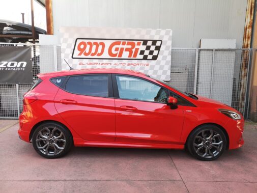 Terminale sportivo omologato Ragazzon Performance + centrale diretto montati su Ford Fiesta 1.0 Ecoboost