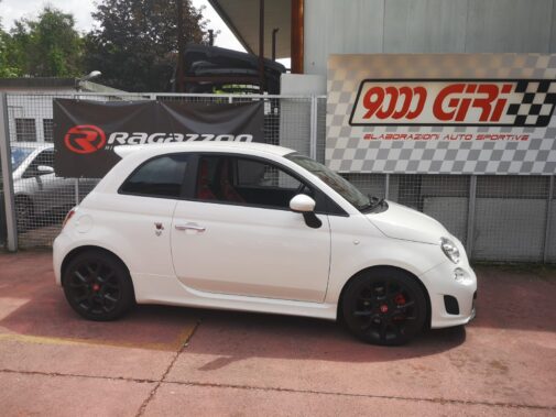 Fiat 500 Abarth 595 con terminale sportivo omologato Ragazzon Performance e rimappatura centralina elettronica