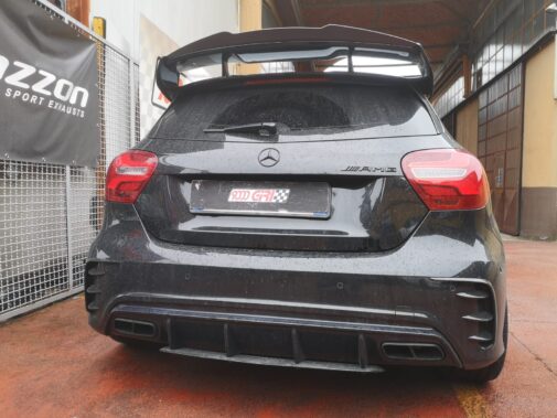 Mercedes A45 Amg con terminale sportivo omologato Ragazzon Performance + tubo centrale diretto + centralina Seletron Performance