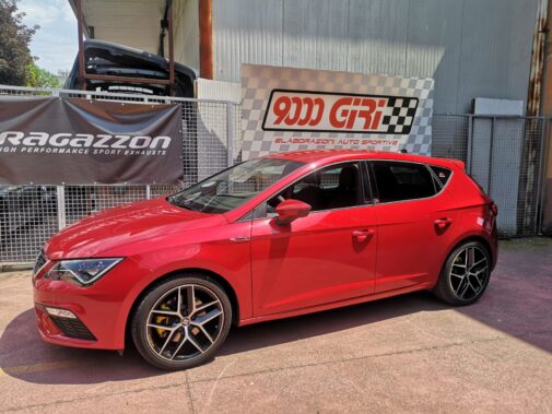 Seat Leon Fr 1.5 con terminale sportivo omologato Ragazzon Performance + tubo centrale diretto gr N