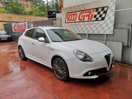 Splitter anteriore sportivo Maxton Design montato su Alfa giulietta 1.4 tb by 9000 giri elaborazioni auto sportive