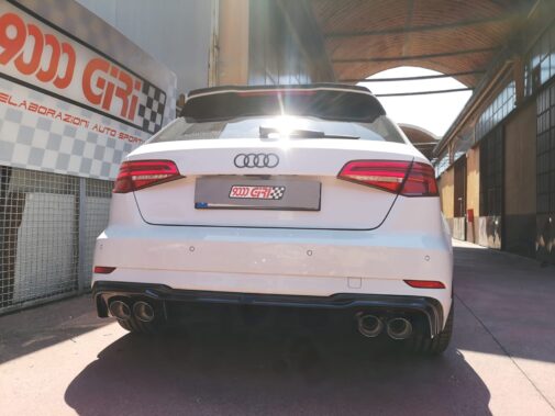 Audi A3 1.5 tfsi terminale duplex omologato 4 uscite Ragazzon Performance + estrattore posteriore Maxton Design