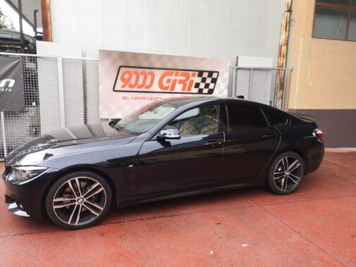 Bmw 420i revisione turbina integrale tagliando e montaggio spoiler posteriore baule by 9000 Giri elaborazioni auto sportive