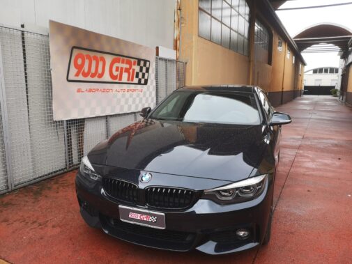 Bmw 420i revisione turbina integrale tagliando e montaggio spoiler posteriore baule by 9000 Giri elaborazioni auto sportive