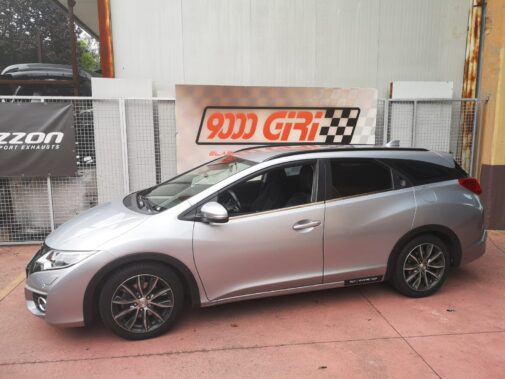 Honda Civic 1.6 td rimappatura centralina elettronica via seriale by 9000 Giri elaborazioni auto sportive