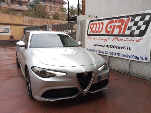 Alfa Romeo Giulia 2.2 td con Active Sound Booster Panthera montato da 9000 Giri elaborazioni auto sportive