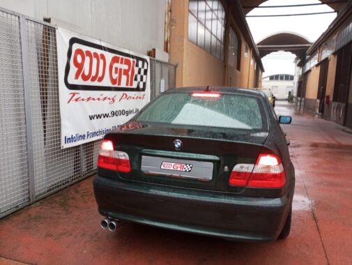 Bmw 330i e46 linea di scarico completa in acciaio inox + assetto con ammortizzatori Bilstein B6 montati da 9000 giri elaborazioni