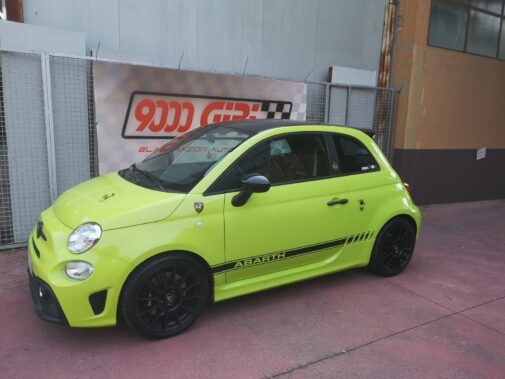 Fiat 500 Abarth Competizione ottimizzazione parametri centralina elettronica motore eseguita da 9000 giri elaborazioni auto sportive