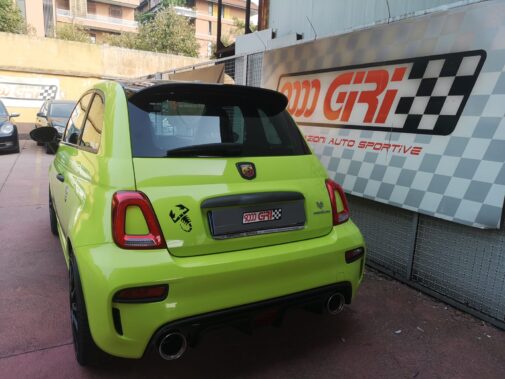 Fiat 500 Abarth Competizione ottimizzazione parametri centralina elettronica motore eseguita da 9000 giri elaborazioni auto sportive