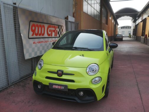 Fiat 500 Abarth Competizione ottimizzazione parametri centralina elettronica motore eseguita da 9000 giri elaborazioni auto sportive