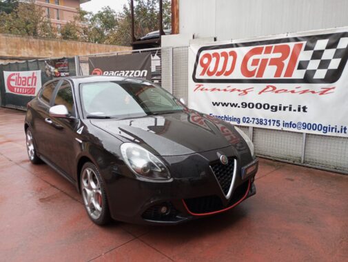 Alfa Romeo Giulietta 1.750 tb con terminale sportivo omologato Ragazzon Performance uscite black 122 mm