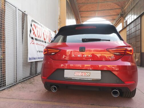 Seat Leon 2.0 tsi con terminale sportivo omologato Ragazzon Performance + tubo centrale diretto gruppo N