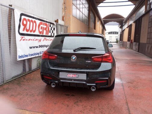 Bmw 118i con terminale sportivo duplex omologato Ragazzon Performance con uscite da 102 mm + tubo centrale diretto