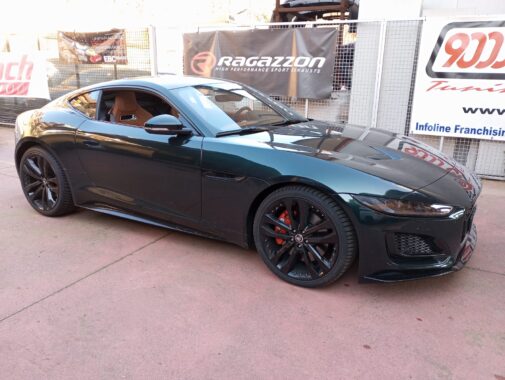 Jaguar F-Type 2.0 tb con terminale sportivo omologato Ragazzon Performance doppia uscita centrale + tubo centrale diretto